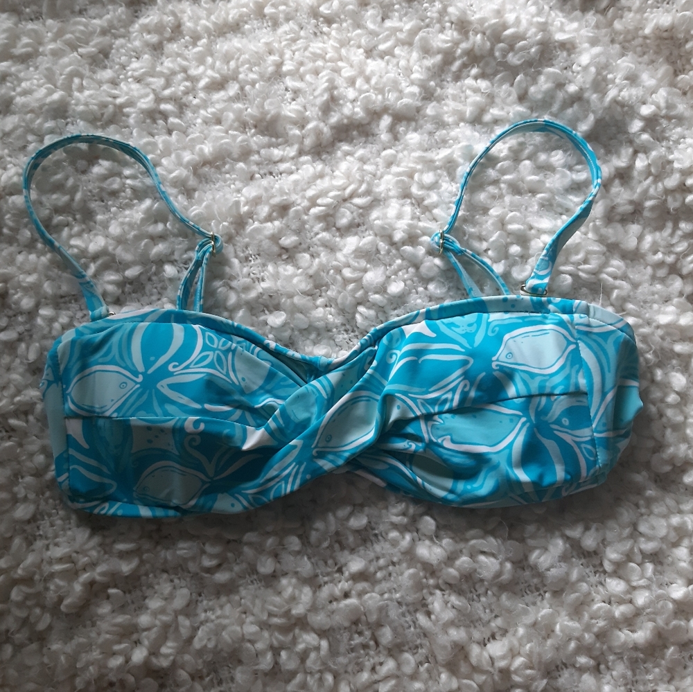 Lily pulitzer blue fish print bandeau